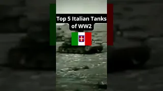 Top 5 Italian Tanks of WW2 #shorts