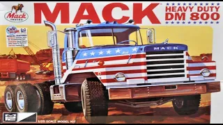 Mack DM-800 HD Tractor 1:25 Scale MPC #899  -Model Kit Build & Review