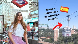 TRANSPORTE PÚBLICO en MADRID: TELEFÉRICO VS. Metro VS. Renfe VS. Bus VS. monopatín | GLADYS SEARA