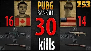 PUBG Rank 1 - Shroud & just9n 30 kills [NA] DUO FPP - PLAYERUNKNOWN'S BATTLEGROUNDS #253