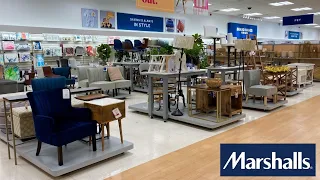 MARSHALLS SHOP WITH ME FURNITURE ARMCHAIRS CHAIRS TABLES DECOR SHOPPING STORE WALK THROUGH