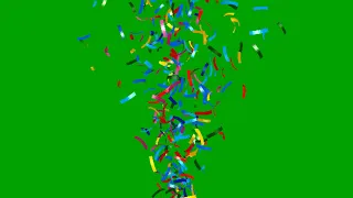 7 Awesome Confetti animation effects green screen | chroma key confetti fall burst and more effects