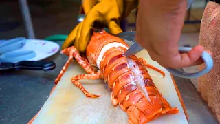 Thai Street Food: $150 GIANT RAINBOW LOBSTER | Bangkok, Thailand