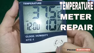 Htc-1 Thermo Hygrometer Repair / Thermometer Clock Humidity / Digital Thermo Hygrometer  /  Digital