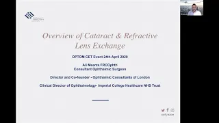 OCL Webinar - Cataract Surgery & Refractive Lens Exchange - Ali Mearza