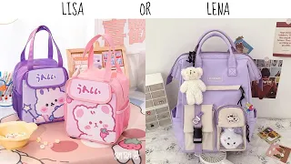 Lisa or Lena 💜 [CUTE THINGS] (would u rather)