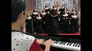 I Will Follow Him Piano Cover by Axell Ellkids (OST. Sister Act)