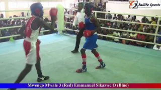 MWENGO MWALE (RED) 3-0 EMMANUEL SIKAZWE (BLUE)