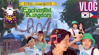 VLOG | Koreans Trip to 'Enchanted Kingdom' The Best amusement park in the Philippines 🥳 (ENG SUB)