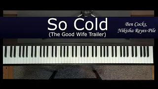 Ben Cocks - So Cold (Piano Cover) [+Sheet Music]
