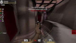 Quake Live - Backwards dm6 Bridge Jump