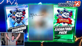 I PULLED THE BEST DIAMOND TEAM SIG! - MLB 9 Innings 23