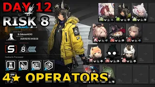 【明日方舟/Arknights】【Day 12】【CC#2】4 Star Operators - Risk 8【Transport Hub】