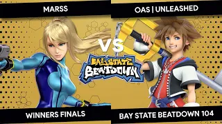 Bay State Beatdown 104 - Marss (Zero Suit Samus) vs OAS | Unleashed (Sora) - Winners Finals