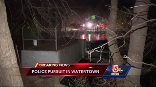 Driver jumps into river after police pursuit