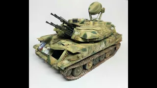 building Sirian ZSU-23-4M Shilka in 1:35 part 3