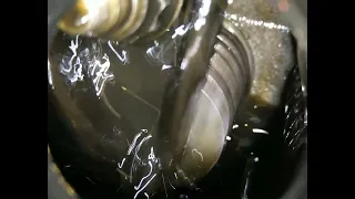 Oil inside running engine