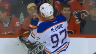 McDavid Scores his 2nd of the Night vs Calgary (10/17/15)