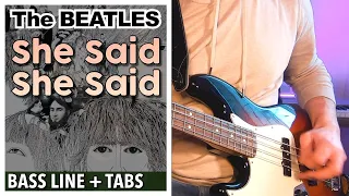 The Beatles - She Said She Said /// BASS LINE [Play Along Tabs]