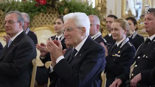 Mattarella incontra una rappresentanza del Corpo di Polizia Penitenziaria