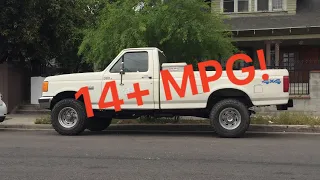 460 EFI Fuel Economy Test 3 Final Test With MPG Gains! 7.5 F250 4X4