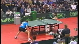 Tischtennis Bundesliga: Jörg Roßkopf vs Timo Boll Feb 1999