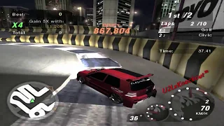 NFSU2: Parkade Drift 4 - 10 Laps Single 5,905,888 Online [Knockout]