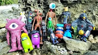 Hunting Siren Head Toys, Found Traffic Light Head, Eye Ball Head, Monster Gen Q, Among Us