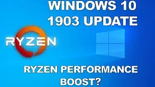 Windows 10 1903 vs 1809 Benchmarks on 1st Gen Ryzen 7 1800X