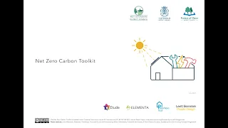 Net Zero Carbon Toolkit Webinar Final