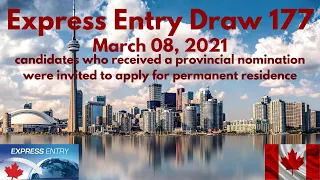 Express Entry Draw 177 | 2021| 671 PNP candidates invited