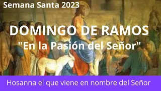 Domingo de Ramos"En la Pasión del Señor"  #semanasanta