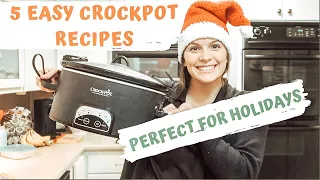 5 EASY CHRISTMAS CROCKPOT RECIPES: 5 INGREDIENTS OR LESS: THE SIMPLIFIED SAVER
