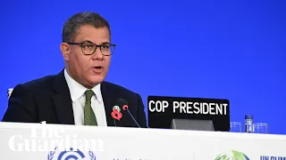 Cop26: Alok Sharma holds stocktaking session – watch live