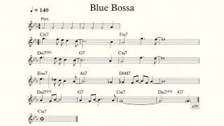 Blue Bossa Backing Track For Drum BPM 140