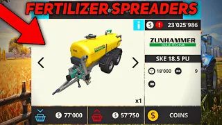 farming simulator 16 fertilizer spreader | How to Get fertilizer spreaders | with timelapse | #fs16