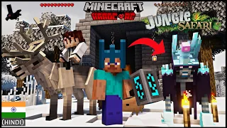 I SURVIVED AND TAMED DEER IN JUNGLE SAFARI WORLD in Minecraft  EP-20 | MINECRAFT (हिंदी)