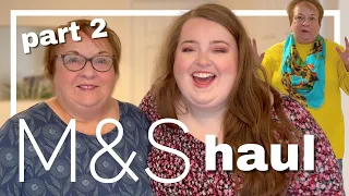 MUM'S MASSIVE M&S TRY ON HAUL PART 2 | plus size fashion | marks and spencer, fat face, white stuff