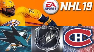 NHL 19 season mode: San Jose Sharks vs Montreal Canadians (Xbox One HD) [1080p60FPS]