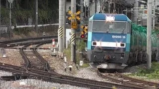 大迫力！貨物列車の山岳スイッチバック 篠ノ井線 姨捨駅