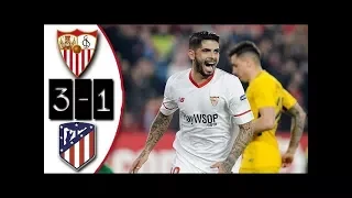 Sevilla vs Atletico Madrid 3-1|All Goals & Highlights|Copa Del Rey 24/01/2018