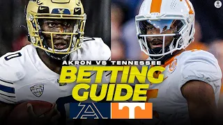 Akron vs No. 15 Tennessee Betting Guide: Free Picks, Props, Best Bets | CBS Sports HQ