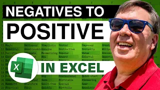 Excel - Two Hacks to Change All Excel Negative Numbers to Positive - Episode 549