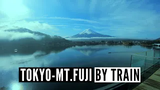 How to get to Mt Fuji | Kawaguchiko from Tokyo by train - Shinjuku to Kawaguchiko Express Train