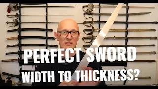 Is There Perfect Sword Blade Width to Thickness Ratio?