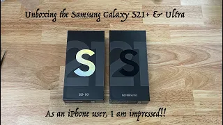 Unboxing the Samsung Galaxy S21 Ultra & S21 Plus, ASMR