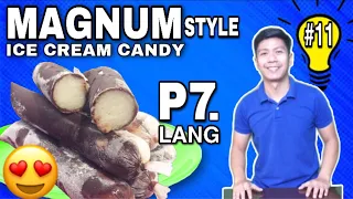 PAANO GUMAWA NG MAGNUM ICE CANDY | PAANO GUMAWA NG MAGNUM STYLE ICE CREAM CANDY | IDEAng PINOY TV 11