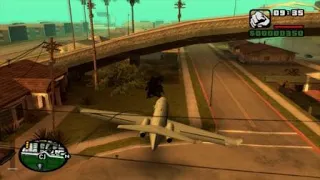 GTA SA CJ goes to grove street in a shamel #gta #aviation #gta6