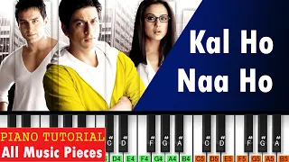 Kal Ho Na Ho Piano Tutorial | Notation | Sonu Nigam | Bollywood Song on Piano | Shankar Ehsaan Loy