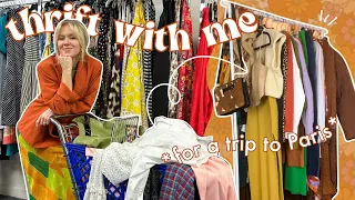 THRIFT WITH ME for PARIS | thrifting Parisian fashion & packing for 2 weeks in France | WELL-LOVED